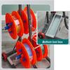 Cold Rolled Steel Wire Spool Cart With Storage Tray, Cable Pay-Off Stand With 4 Reels, Commercial Industrial Grade Wire Dispenser view 4
