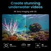 Underwater Drone, Mini S submarine drone with 4K+EIS Image Stabilization Camera for Real-Time Viewing Depth & Temperature Data, Direct-Connect Remote Controller, Dive to 330ft Underwater, Portable ROV (Grey) view 3