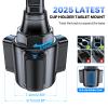 Miracase Cup Holder Tablet Mount for Car, [2025 Latest Upgraded] Adjustable Long Neck Car Tablet Holder Friendly Compatible with iPad, Pro, Air, Mini Samsung Galaxy Tab, All 6.1-12.9" Tab view 2