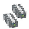 10Pcs 12mm Tze Label Tape 231 Compatible with Label Printer PTH110 Works with Tze231 Tze 231 Tze631 Label Tapes(10PK Black on White) view 1