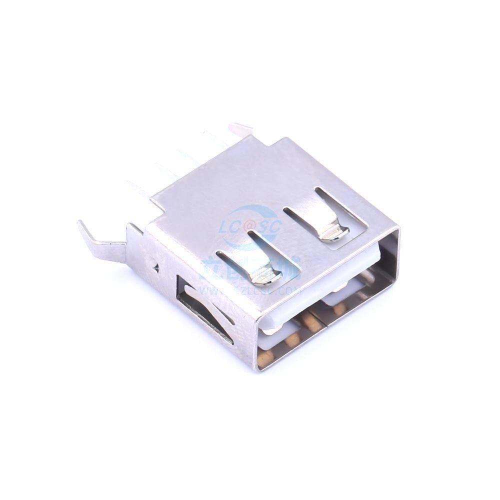 10 Pcs Plug-in 2.0 USB USB Connector Plug-in Type-A UA-24DD-W-2