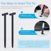 150Pcs Upgraded Nylon Universal Cable Tie Buckles for Car, Aymier Heavy Duty T Rivet Zip Ties, Double-Side Self-Locking Automotive Zipper Clips for Fender Trunk Bumper Repair, Home, Garage view 3