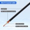 Yuslao RP-SMA Male Right Angle to RP-SMA Female Bulkhead Mount RG174 WiFi Antenna Extension Cable 3m 10 feet for WiFi Router USB Adapter IP Security Camera Wireless Network Card (2-Pack) view 3