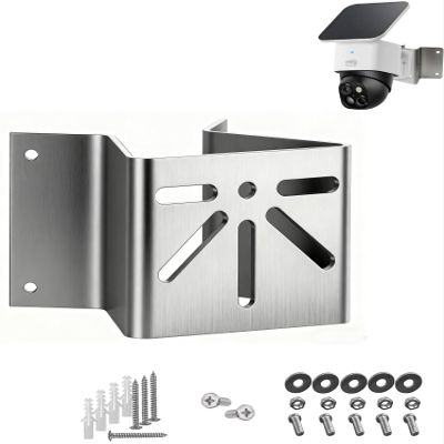 Stainless Steel Wall Corner Mount for PTZ/Dome Cameras - 270 Wide Angle CCTV Bracket, Outdoor/Indoor Security Camera Mount, Compatible with Eufy SoloCam S340, Reolink TrackMix, Tapo C425/C500, AOSU