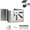 Stainless Steel Wall Corner Mount for PTZ/Dome Cameras - 270 Wide Angle CCTV Bracket, Outdoor/Indoor Security Camera Mount, Compatible with Eufy SoloCam S340, Reolink TrackMix, Tapo C425/C500, AOSU view 1
