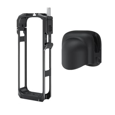 aMagisn for Insta360 X5 Rabbit Armor Metal Protective Frame, an extended frame action camera accessory with noise reduction functionality.