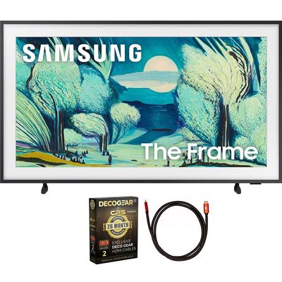 Samsung QN43LS03FAFXZA 43 inch The Frame LS03FA QLED 4K Art Mode Vision AI Smart TV 2025 (Renewed) Bundle with 6FT HDMI 2.0 Cable and CPS Exclusive 26 Month Protection Pack (BEACH-CPS-26M1000)