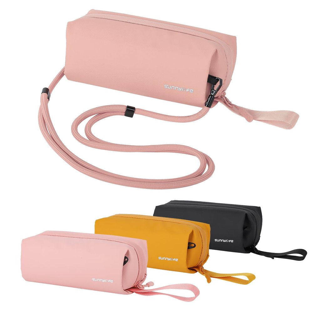 Anbee Street Photography Sling Bag for DJI Pocket 3 / Osmo 360 Action Camera & Accessories, Fashion Crossbody Organizer Bag for Travel (Pink)