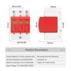 1/2/3/4 Pole Surge Voltage Protection DC 500V 800V 1000V 40KA 60KA(3P,AC385V 20-40KA) view 3