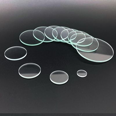 1PC 10-42mm Round Optical Glass Lens for LED Flashlight - Flat Transparent Lens for Enhanced Light Performance(25mm x 2mm)