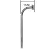 304 Stainless Steel Keypad Mounting Post,Keypad Pedestal Mounting Post,gate keypad mounting Post,(73 Gooseneck Pedestal) Underground Installation view 3
