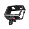 FEICHAO Camera Cage Horizontal Vertical Photohraphy with Cold Shoe Mount, 1/4" Thread Compatible with Action5Pro/4/3 (Upgrad Anti-Void 2-Slot) view 3