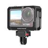 FEICHAO Camera Cage Horizontal Vertical Photohraphy with Cold Shoe Mount, 1/4" Thread Compatible with Action5Pro/4/3 (Upgrad Anti-Void 2-Slot) view 4