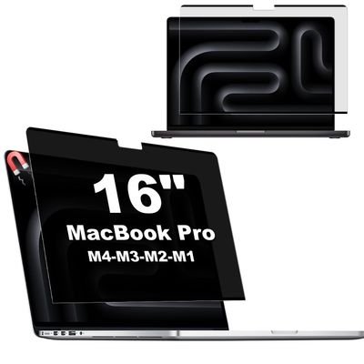 KEANBOLL MacBook Pro 16-Inch Magnetic Privacy Screen Protector, Removable Anti Peeping Anti-Glare Filter with Blue Light Reduction | Compatible with MacBook Pro 16.2 M1-M5 Pro/Max Chip 2021-2026