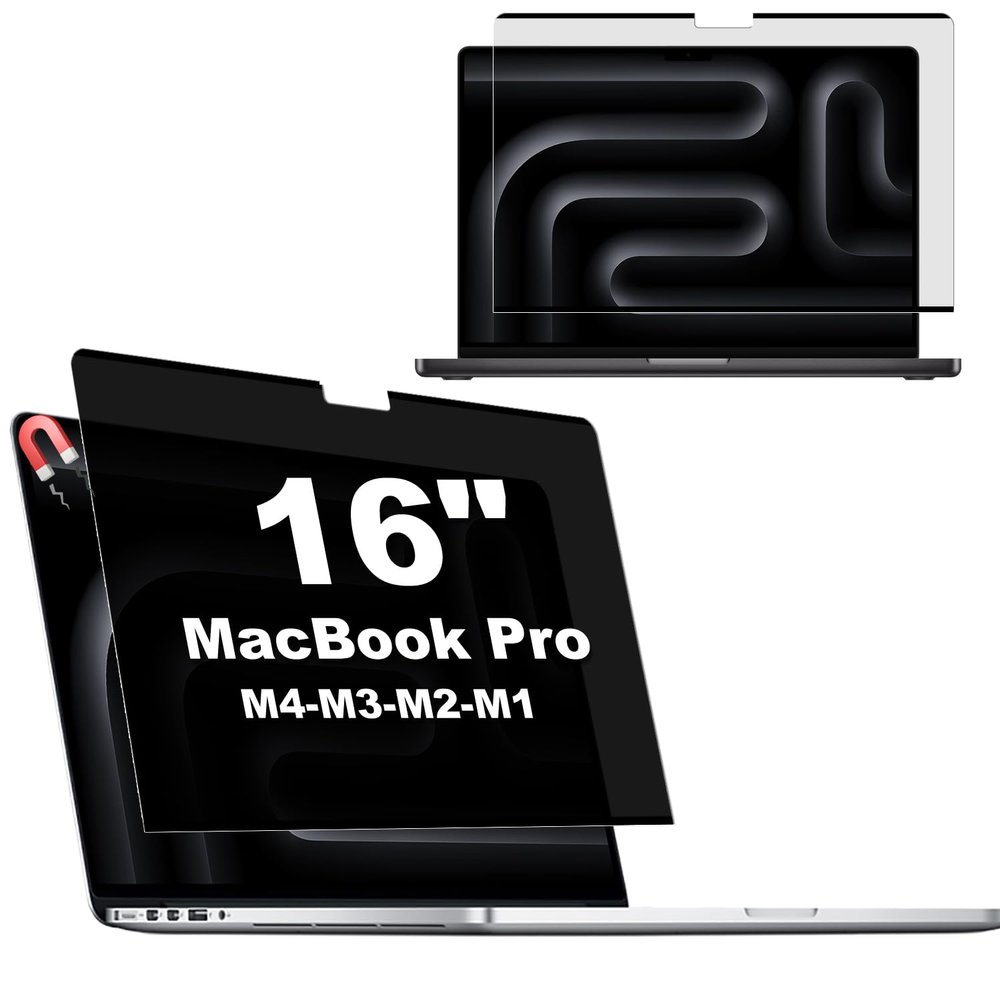 KEANBOLL MacBook Pro 16-Inch Magnetic Privacy Screen Protector, Removable Anti Peeping Anti-Glare Filter with Blue Light Reduction | Compatible with MacBook Pro 16.2 M1-M5 Pro/Max Chip 2021-2026