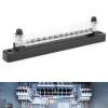 12 Terminal Bus Bar Block 150A Power Distribution Terminal Plated Copper with Transparent Cover for Car Boat Marine Caravan RV view 3