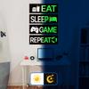 4 Pcs Glow in The Dark Neon Game Wall Stickers, Boys Gamer Room Wall Decals, Waterproof Vinyl Video Game Console Room Decor, Kids Bedroom PlayRoom Nursery Party (Green) view 4