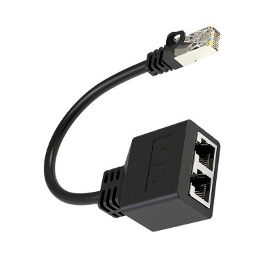 PILULY RJ45 Ethernet Splitter 1 to 2, 1000Mbps Ethernet Switches 2 Port RJ45 Fast Speed Networking Splitter Adapter