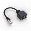 PILULY RJ45 Ethernet Splitter 1 to 2, 1000Mbps Ethernet Switches 2 Port RJ45 Fast Speed Networking Splitter Adapter view 4
