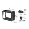 FEICHAO Camera Cage Horizontal Vertical Photohraphy with Cold Shoe Mount, 1/4" Thread Compatible with Action5Pro/4/3 (Upgrad Magnetic 2-Slot) view 2