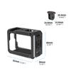 FEICHAO Camera Cage Horizontal Vertical Photohraphy with Cold Shoe Mount, 1/4" Thread Compatible with Action5Pro/4/3 (Upgrad 2-Slot) view 2