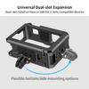 FEICHAO Camera Cage Horizontal Vertical Photohraphy with Cold Shoe Mount, 1/4" Thread Compatible with Action5Pro/4/3 (Upgrad 2-Slot) view 4