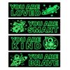 4Pcs Astronaut Wall Stickers Glow in The Dark, Space Astronaut Inspirational Wall Decor for Boys Room, Kids Bedrooms Game Rooms Nursery Decorations view 1