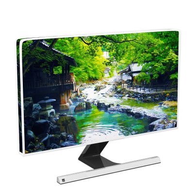 Baocicco Rustic River Farmhouse Waterproof Screen TV Cover 45, 46, 47, 48 Inch Panel Case Television Screen Protective LCD/LED/HD Water Proof Weatherproof TV Screen Cover for PC LCD LED Protector