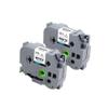 2PK to 20PK 24mm Black On White Laminated Label Tape TZe 251 Compatible with PT-D600 Label Maker and Similar Label Printers(2PK Black on White) view 1