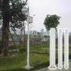 CHZDPP All-Weather Surveillance Pole, Outdoor-Rated Camera Bracket with Lightning Rod & Rebar Cage, Spliced Street Light Pole for Street/Yard/Stores(236in/6m) view 1