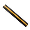 Black/Yellow Rubber with 1 Cable Channels for Asphalt Concrete Gravel Driveways Indoor and Outdoor view 1