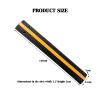 Black/Yellow Rubber with 1 Cable Channels for Asphalt Concrete Gravel Driveways Indoor and Outdoor view 2