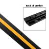 Black/Yellow Rubber with 1 Cable Channels for Asphalt Concrete Gravel Driveways Indoor and Outdoor view 4