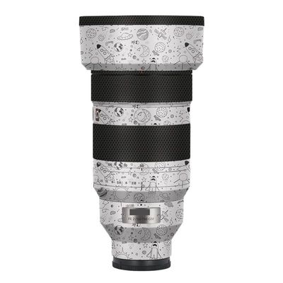 50 150 F 2 Anti-Scratch Camera Lens Skin Vinyl Wrap Protective Sticker Coat Accessories Decals for Sony FE 50-150mm F2 GM (Cartoon Space White)