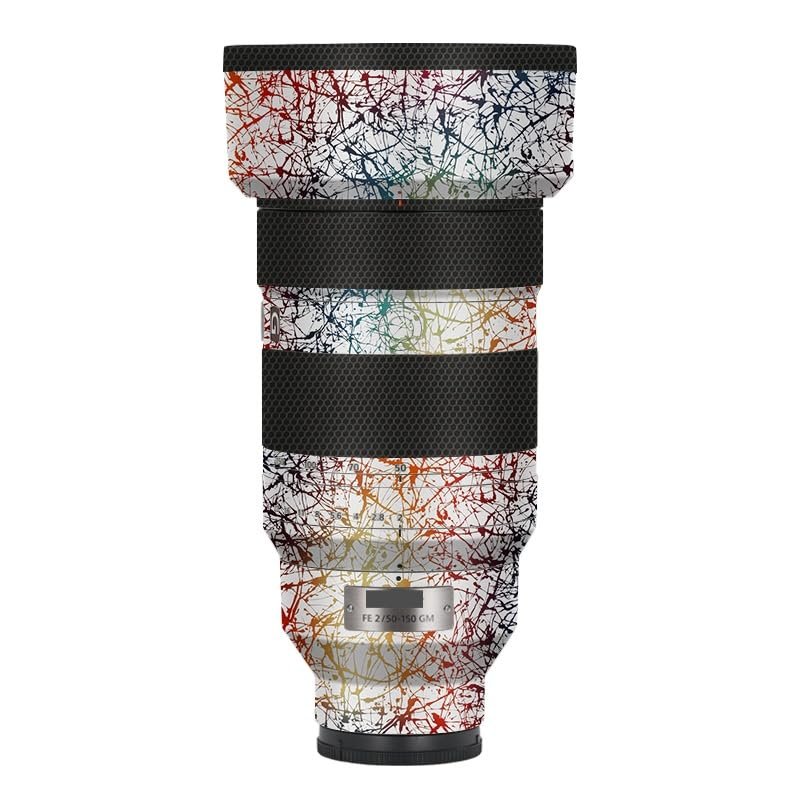 50 150 F 2 Anti-Scratch Camera Lens Skin Vinyl Wrap Protective Sticker Coat Accessories Decals for Sony FE 50-150mm F2 GM (Splash Rainbow White)