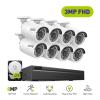 JUCFRDNJ 8CH POE 5MP NVR Kit CCTV Security System 2MP IR Outdoor Waterproof IP Camera with Mic Audio Record Video Surveillance Kit(None,4pcs Cameras) view 2