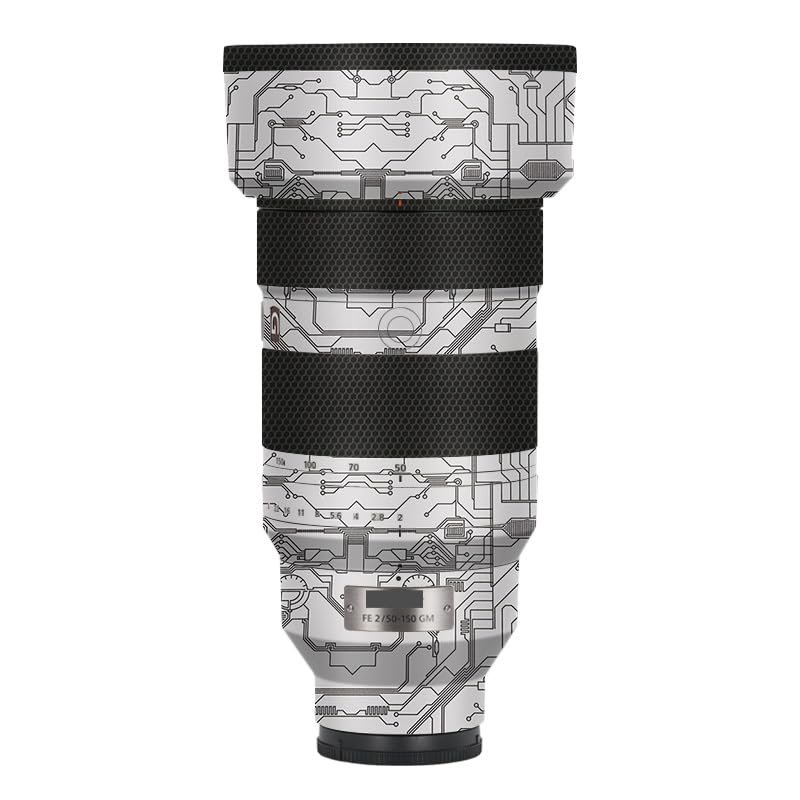 50 150 F 2 Anti-Scratch Camera Lens Skin Vinyl Wrap Protective Sticker Coat Accessories Decals for Sony FE 50-150mm F2 GM (Circuit White)