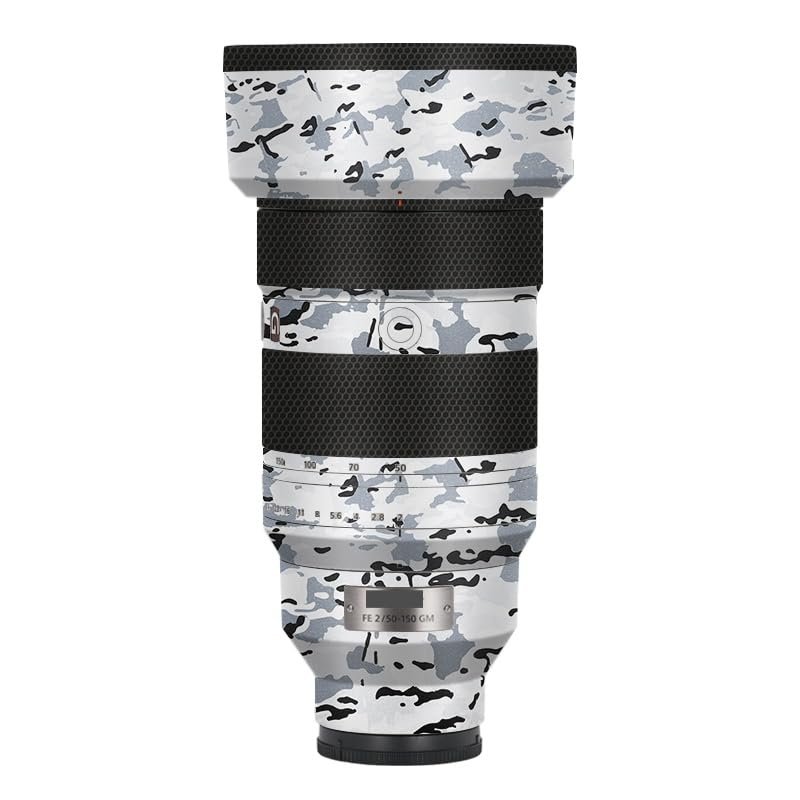 50 150 F 2 Anti-Scratch Camera Lens Skin Vinyl Wrap Protective Sticker Coat Accessories Decals for Sony FE 50-150mm F2 GM (Snow Camouflage)