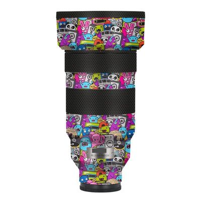50 150 F 2 Anti-Scratch Camera Lens Skin Vinyl Wrap Protective Sticker Coat Accessories Decals for Sony FE 50-150mm F2 GM (Graffiti Pink)