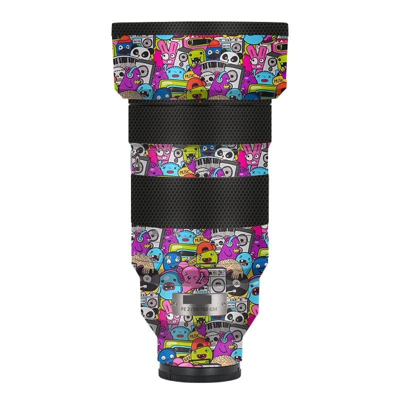 50 150 F 2 Anti-Scratch Camera Lens Skin Vinyl Wrap Protective Sticker Coat Accessories Decals for Sony FE 50-150mm F2 GM (Graffiti Pink)
