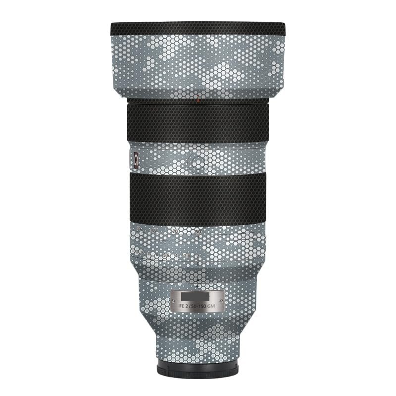 50 150 F 2 Anti-Scratch Camera Lens Skin Vinyl Wrap Protective Sticker Coat Accessories Decals for Sony FE 50-150mm F2 GM (Mamba Grey White)