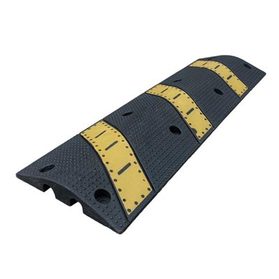 2 Channel Modular Heavy Duty Humps,Rubber Cable Ramp Cord Cover Protector Ramps Wire Hose Protective