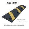 2 Channel Modular Heavy Duty Humps,Rubber Cable Ramp Cord Cover Protector Ramps Wire Hose Protective view 2