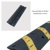 2 Channel Modular Heavy Duty Humps,Rubber Cable Ramp Cord Cover Protector Ramps Wire Hose Protective view 3