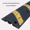2 Channel Modular Heavy Duty Humps,Rubber Cable Ramp Cord Cover Protector Ramps Wire Hose Protective view 4