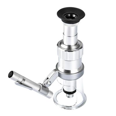 Handheld Digital Microscope, Scale Desktop Microscope, with Scale, LED Penlight, 20/40/60/100 Times Magnification, for Printing, Textile, Electronics, Identification and Other Industries