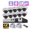 JUCFRDNJ Dome Security Monitor System 4K 8MP IP Camera Set Face Detection 10CH NVR Audio CCTV Video Surveillance Protection Kit(2T,4PCS 8MP Cameras) view 2