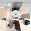 Camera Junction Box - Outdoor Security Bracket | Hide Cable Waterproof SURVEILLANCcE Tool Cover, Wiring Enclosure Mount Connector Concealer for Dome Cameras and Solar Panel view 3