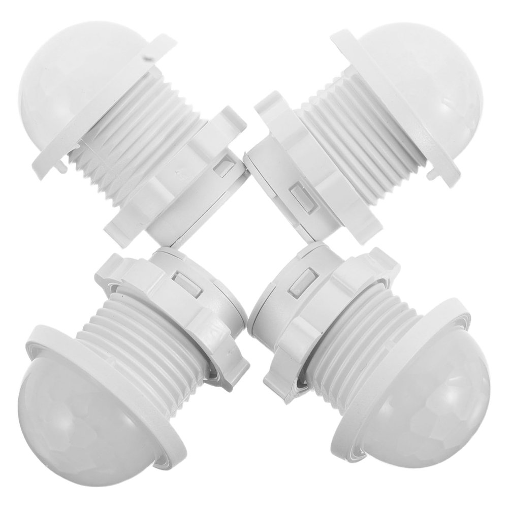 DIYEAH Infrared Motion Sensor Protective Shell, 4pcs White Plastic Housing High Sensitivity Easy Installation for Home 1. 18 X 1. 06 X 1. 06 Inch