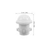 DIYEAH Infrared Motion Sensor Protective Shell, 4pcs White Plastic Housing High Sensitivity Easy Installation for Home 1. 18 X 1. 06 X 1. 06 Inch view 3